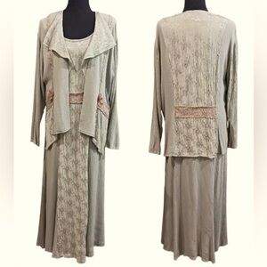 Spencer Alexis 90’s Maxi dress with jacket